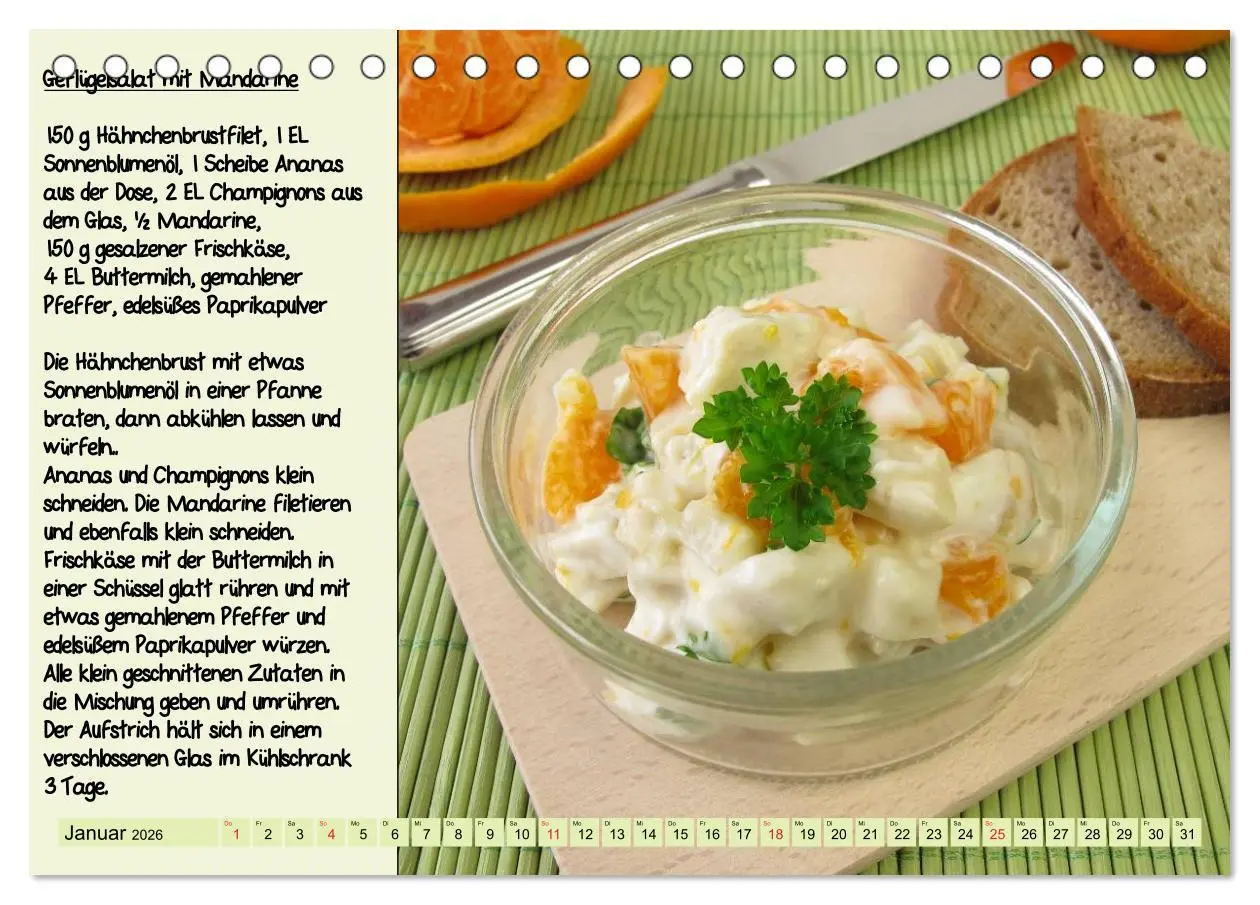 Bild: 9783516223460 | Leckere Aufstriche - Ein Kalender mit Rezepten (Tischkalender 2026...