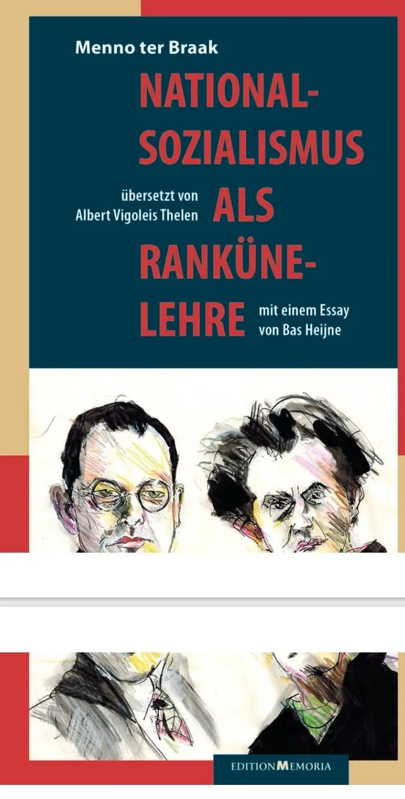 Cover: 9783930353460 | Nationalsozialismus als Rankünelehre | Menno Ter Braak | Buch | 84 S.