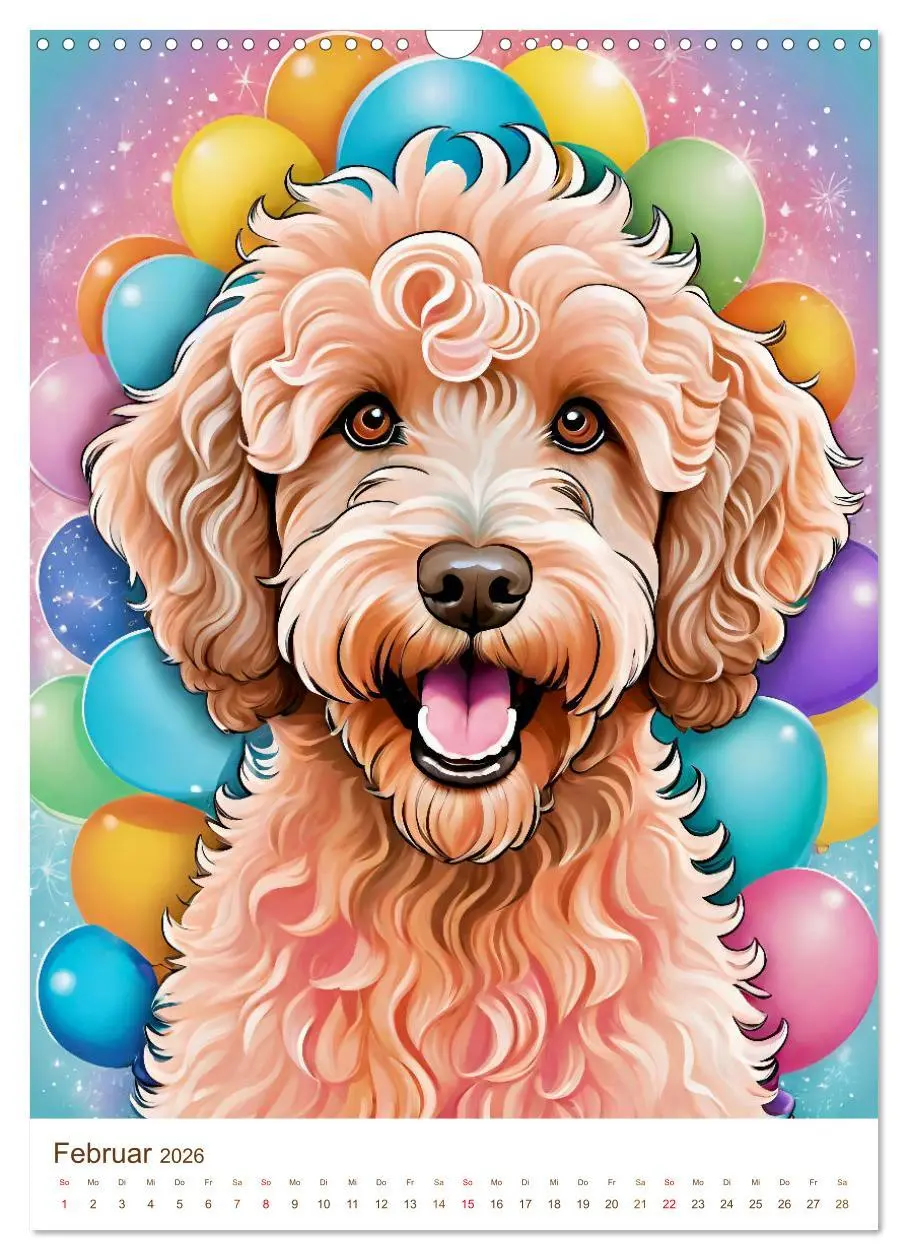 Bild: 9783457293560 | Der Labradoodle (Wandkalender 2026 DIN A3 hoch), CALVENDO...