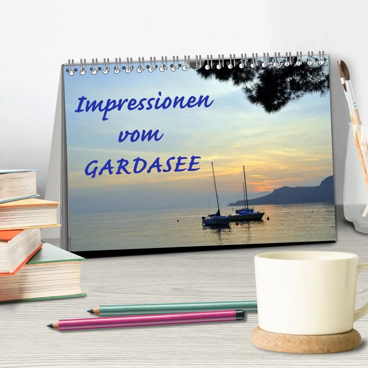 Bild: 9783516213560 | Impressionen vom Gardasee (Tischkalender 2026 DIN A5 quer),...
