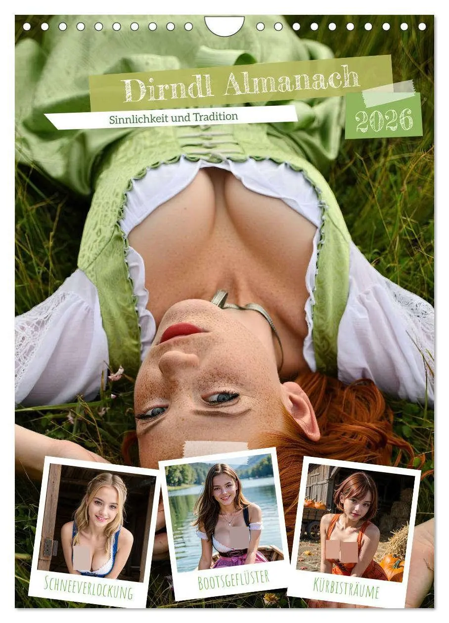 Cover: 9783516523560 | Dirndl Almanach (Wandkalender 2026 DIN A4 hoch), CALVENDO...
