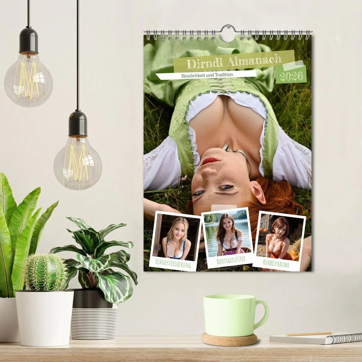 Bild: 9783516523560 | Dirndl Almanach (Wandkalender 2026 DIN A4 hoch), CALVENDO...
