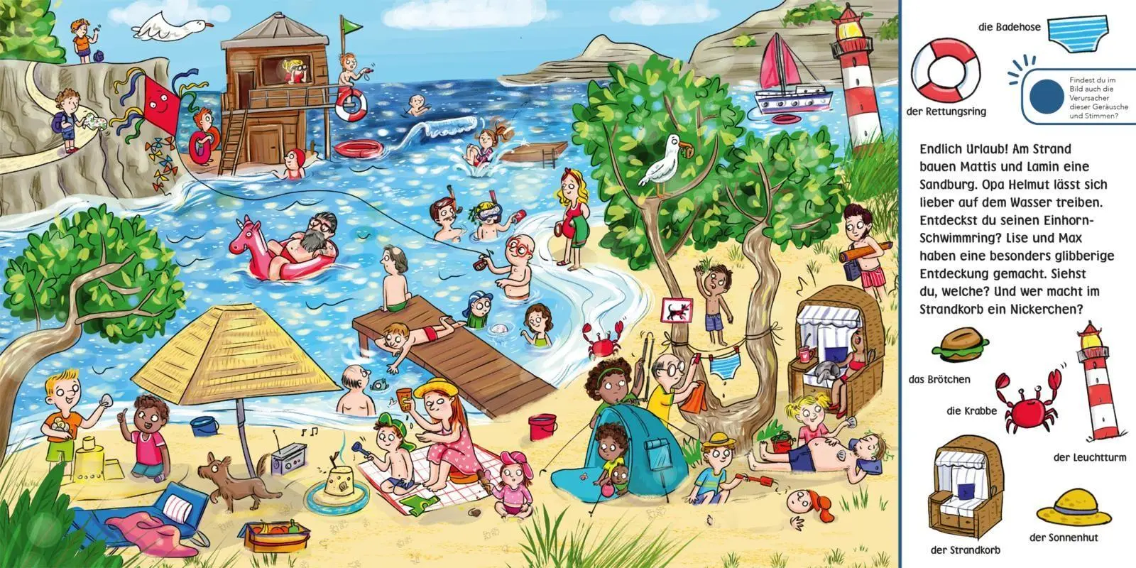 Bild: 9783551173560 | Hör mal (Soundbuch): Wimmelbuch: Wir machen Urlaub | Enni Bollin