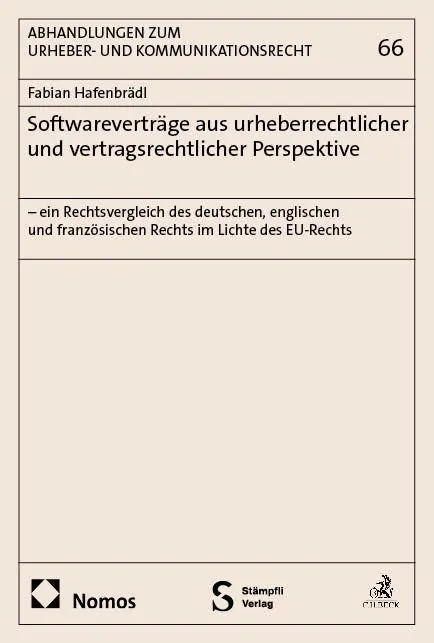 Cover: 9783756033560 | Softwareverträge aus urheberrechtlicher und vertragsrechtlicher...