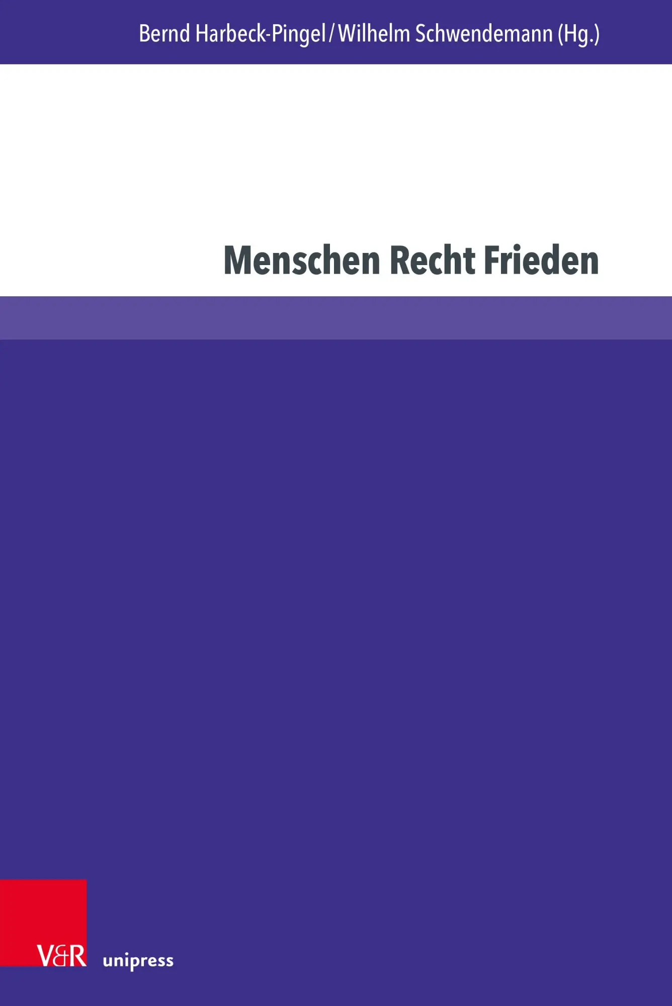 Cover: 9783847113560 | Menschen Recht Frieden | Evangelische Hochschulschriften Freiburg 10