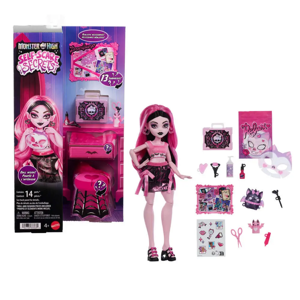 Cover: 194735333660 | Monster High Self-Scare Secrets Draculaura | Fensterkarton | JHK43