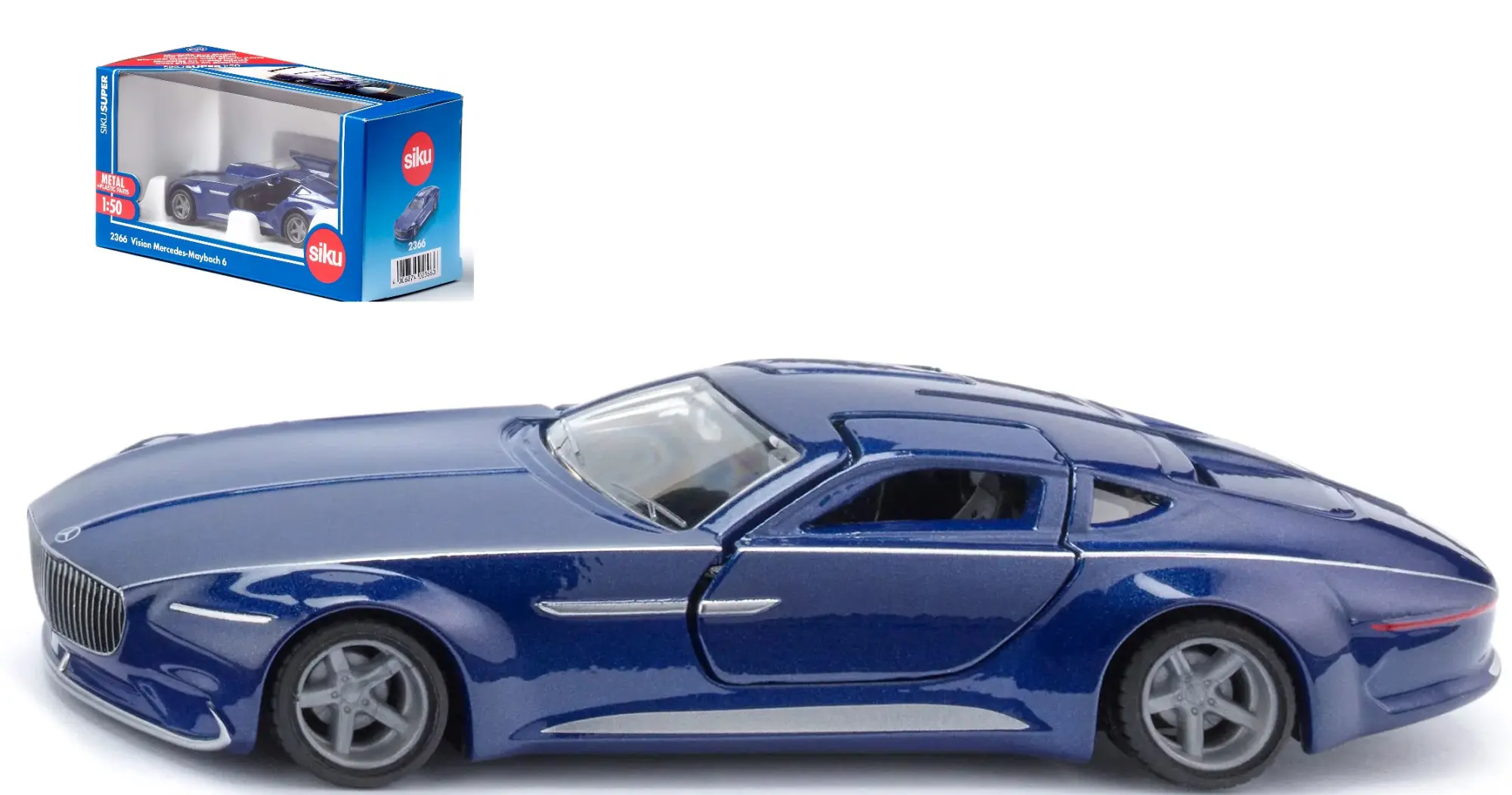 Cover: 4006874023660 | Siku 2366 - Vision Mercedes-Maybach 6, blau, 115x26x43mm, SIKU SUPER
