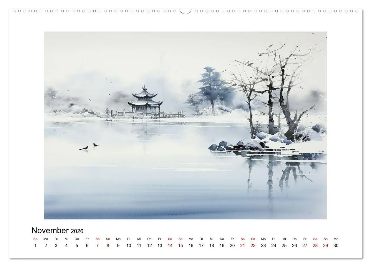 Bild: 9783457283660 | Heiwa - Friedliche Aquarelle im japanischen Stil (Wandkalender 2026...