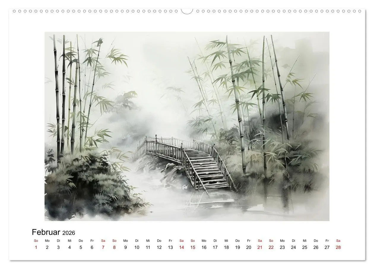 Bild: 9783457283660 | Heiwa - Friedliche Aquarelle im japanischen Stil (Wandkalender 2026...