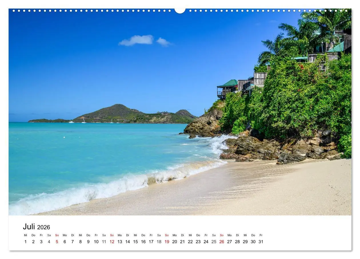 Bild: 9783457353660 | Traumziele Karibik (Wandkalender 2026 DIN A2 quer), CALVENDO...