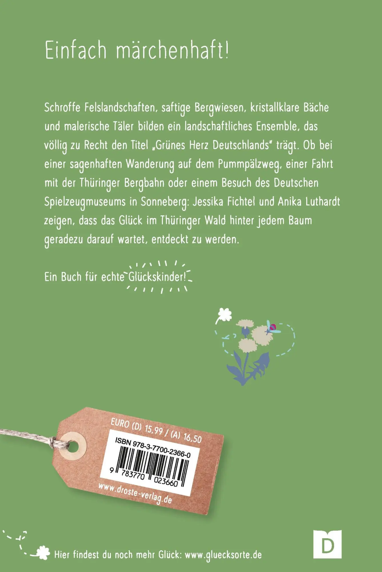 Rückseite: 9783770023660 | Glücksorte im Thüringer Wald | Fahr hin &amp; werd glücklich | Taschenbuch