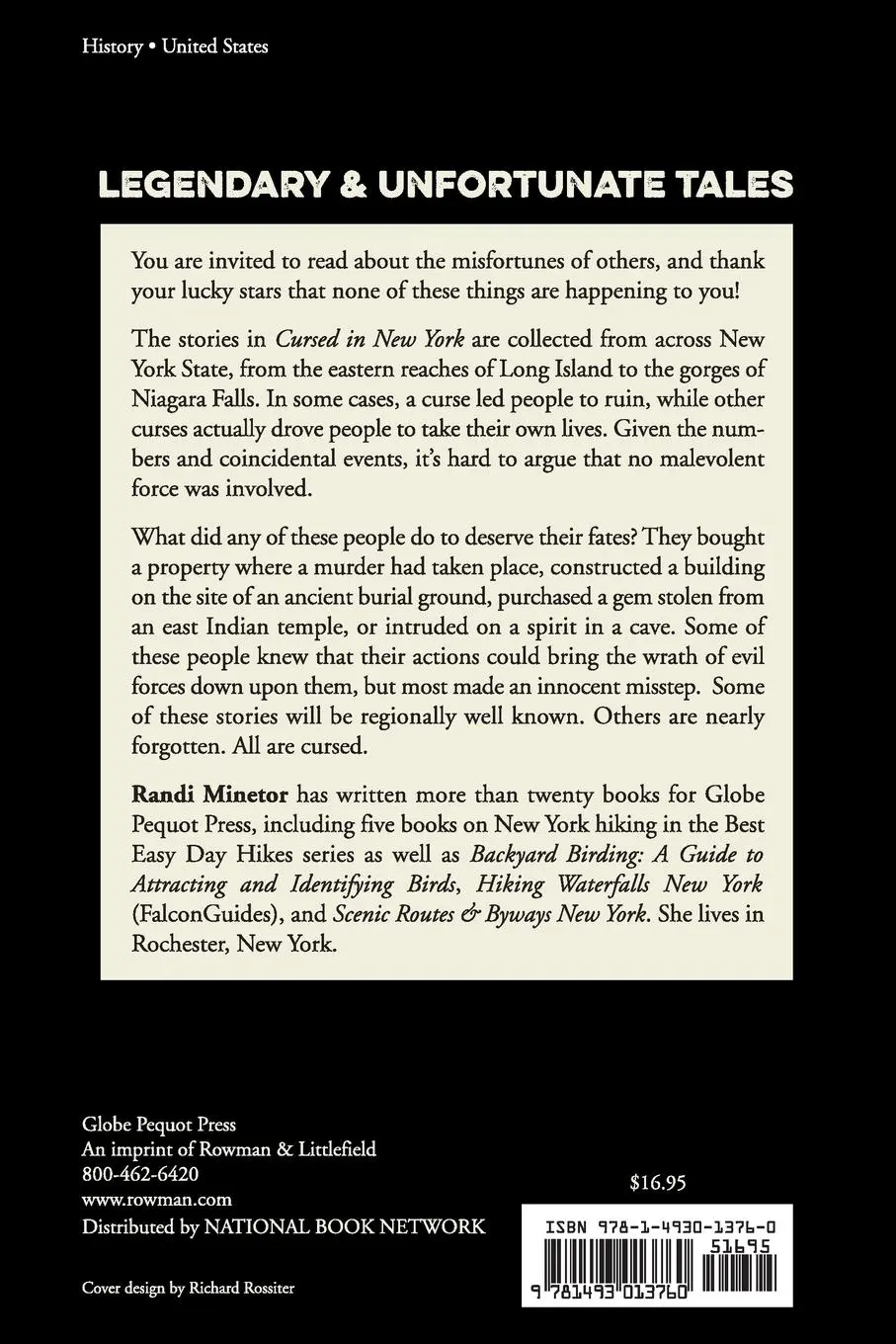 Rückseite: 9781493013760 | Cursed in New York | Stories of the Damned in the Empire State | Buch