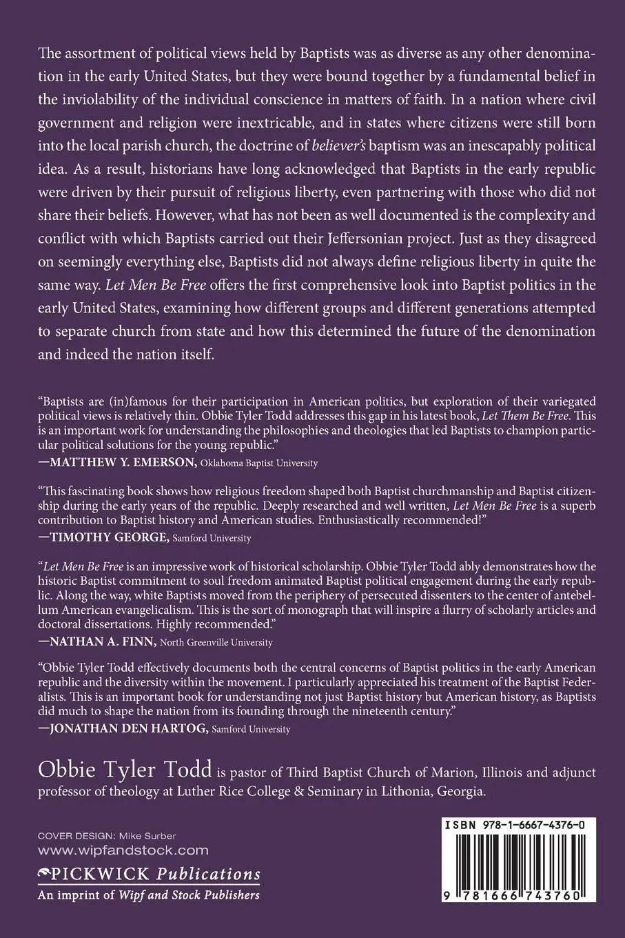 Rückseite: 9781666743760 | Let Men Be Free | Obbie Tyler Todd | Taschenbuch | Englisch | 2022