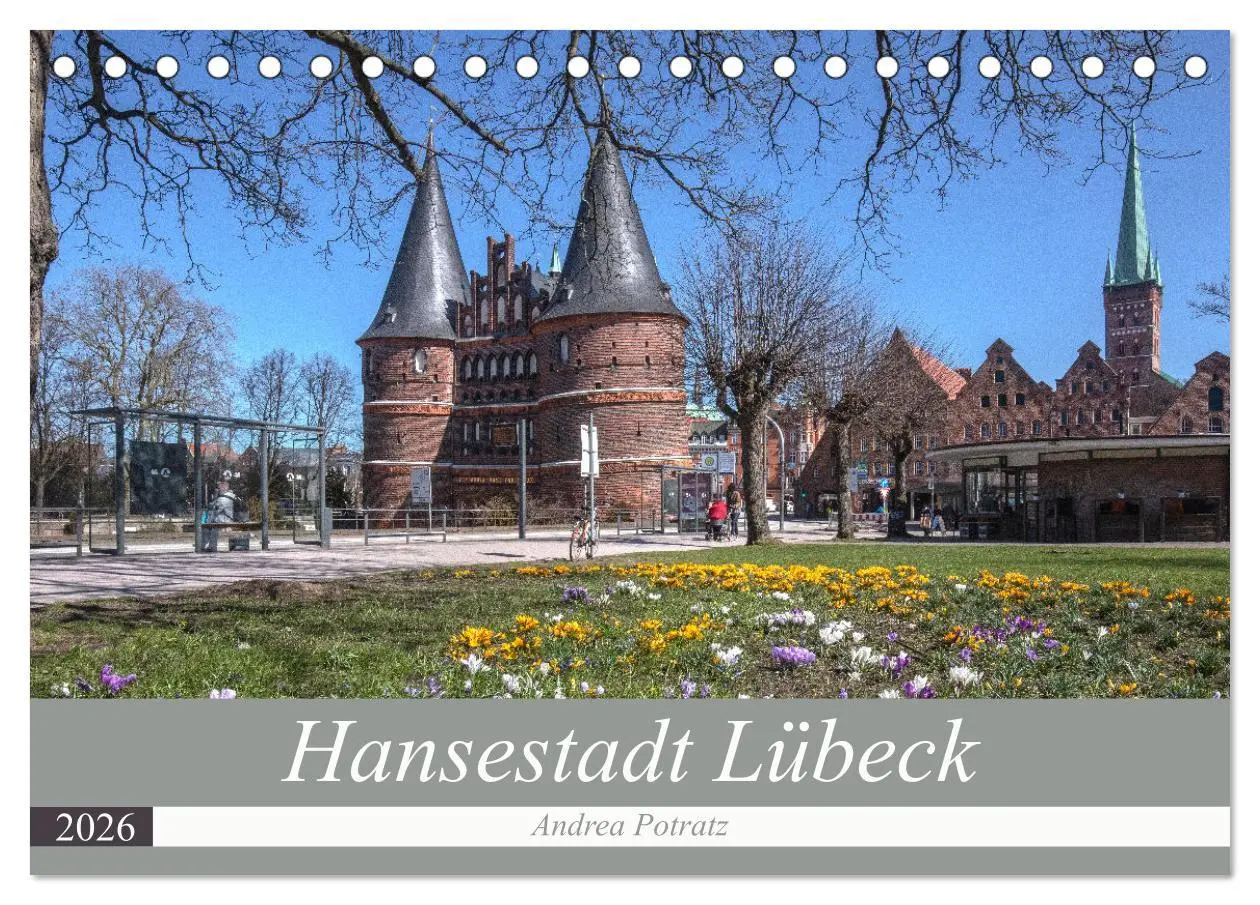 Cover: 9783457273760 | Hansestadt Lübeck (Tischkalender 2026 DIN A5 quer), CALVENDO...