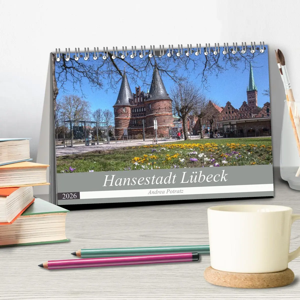 Bild: 9783457273760 | Hansestadt Lübeck (Tischkalender 2026 DIN A5 quer), CALVENDO...