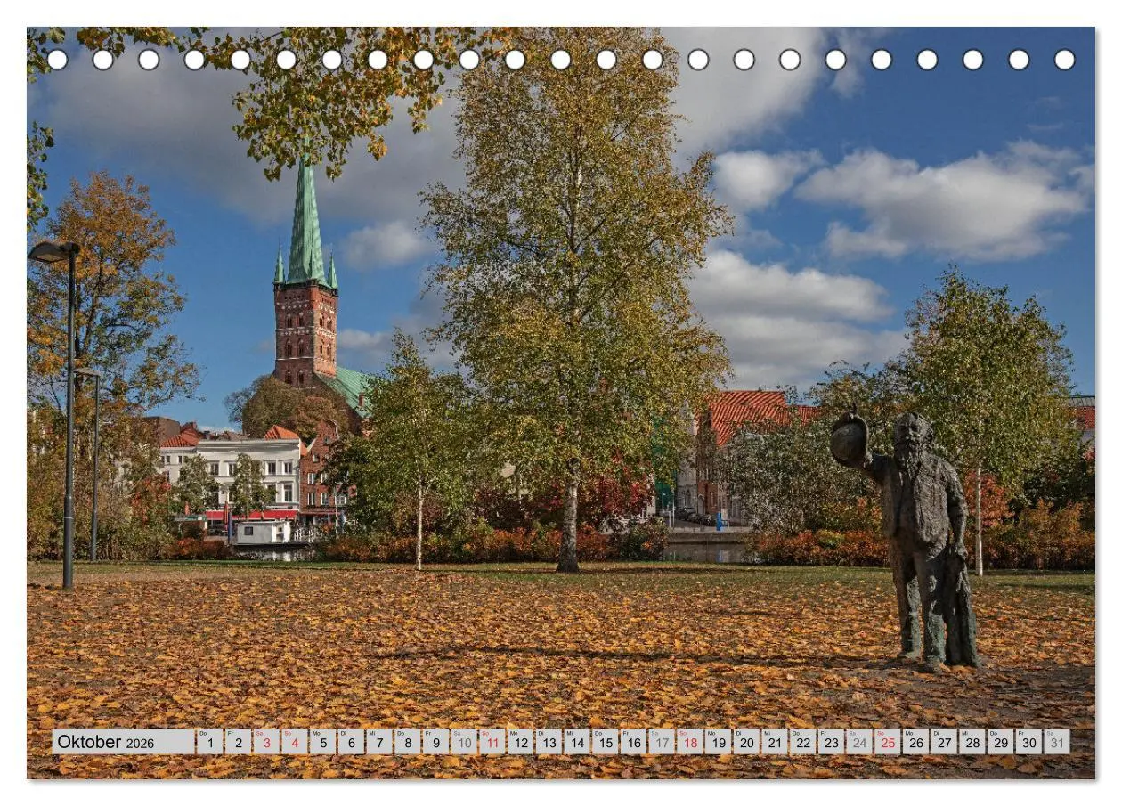 Bild: 9783457273760 | Hansestadt Lübeck (Tischkalender 2026 DIN A5 quer), CALVENDO...
