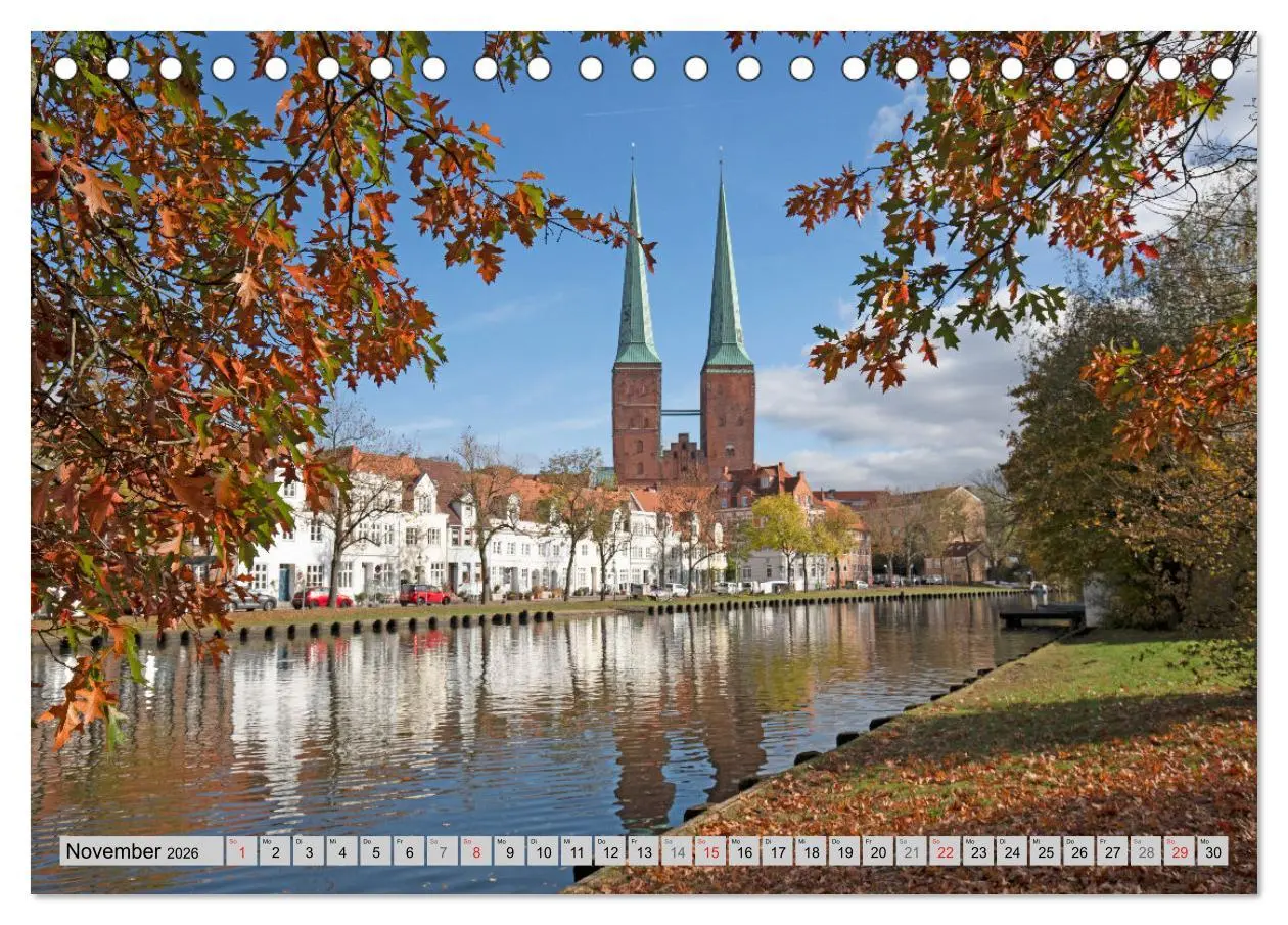 Bild: 9783457273760 | Hansestadt Lübeck (Tischkalender 2026 DIN A5 quer), CALVENDO...