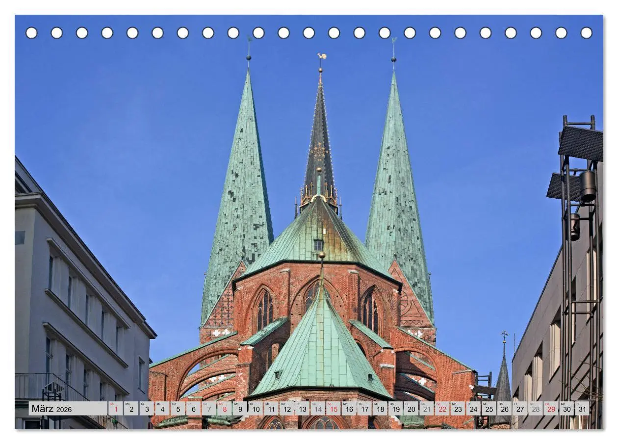 Bild: 9783457273760 | Hansestadt Lübeck (Tischkalender 2026 DIN A5 quer), CALVENDO...