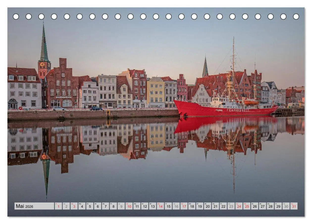 Bild: 9783457273760 | Hansestadt Lübeck (Tischkalender 2026 DIN A5 quer), CALVENDO...