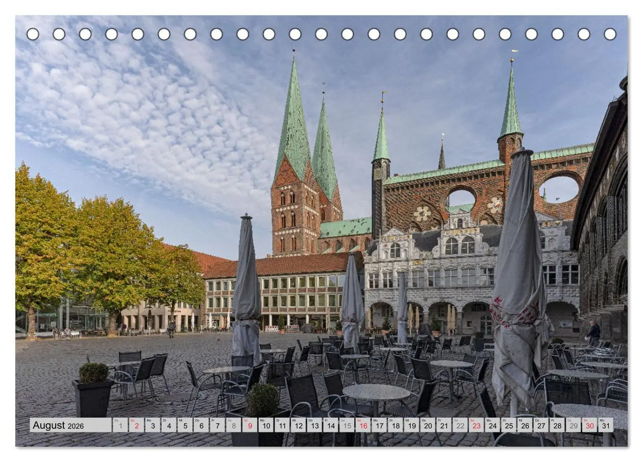 Bild: 9783457273760 | Hansestadt Lübeck (Tischkalender 2026 DIN A5 quer), CALVENDO...