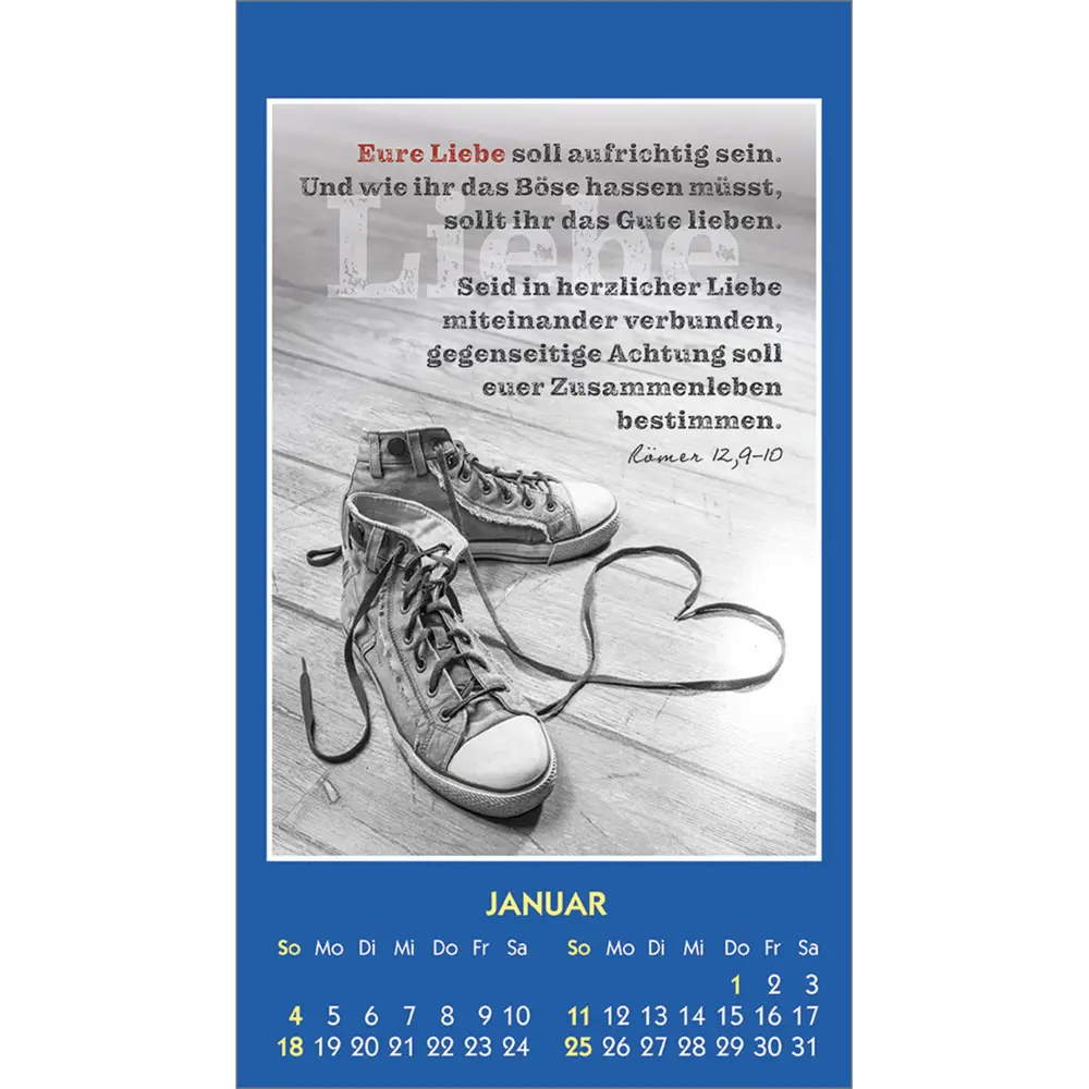 Bild: 9783754893760 | Mensch, du bist einmalig 2026 | Aufkleber-Mini-Kalender | Kalender