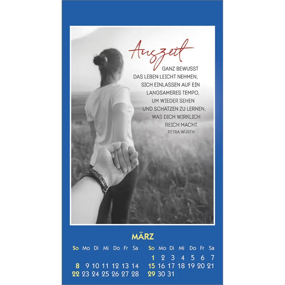 Bild: 9783754893760 | Mensch, du bist einmalig 2026 | Aufkleber-Mini-Kalender | Kalender