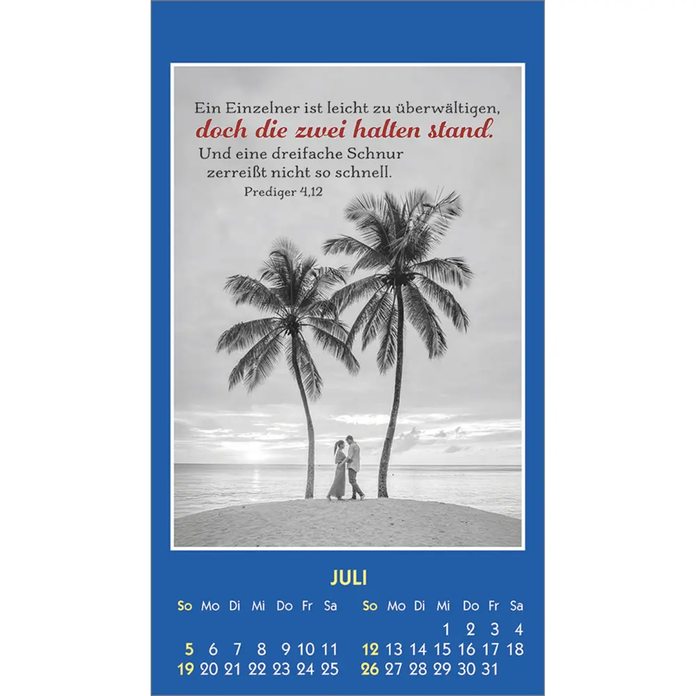 Bild: 9783754893760 | Mensch, du bist einmalig 2026 | Aufkleber-Mini-Kalender | Kalender