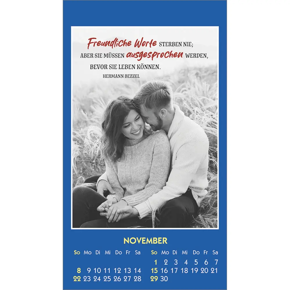 Bild: 9783754893760 | Mensch, du bist einmalig 2026 | Aufkleber-Mini-Kalender | Kalender