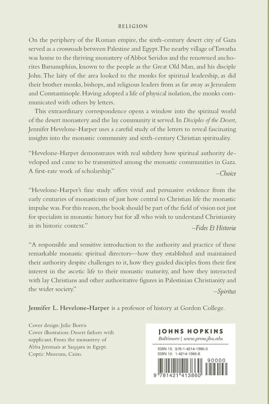 Rückseite: 9781421413860 | Disciples of the Desert | Jennifer L. Hevelone-Harper | Taschenbuch