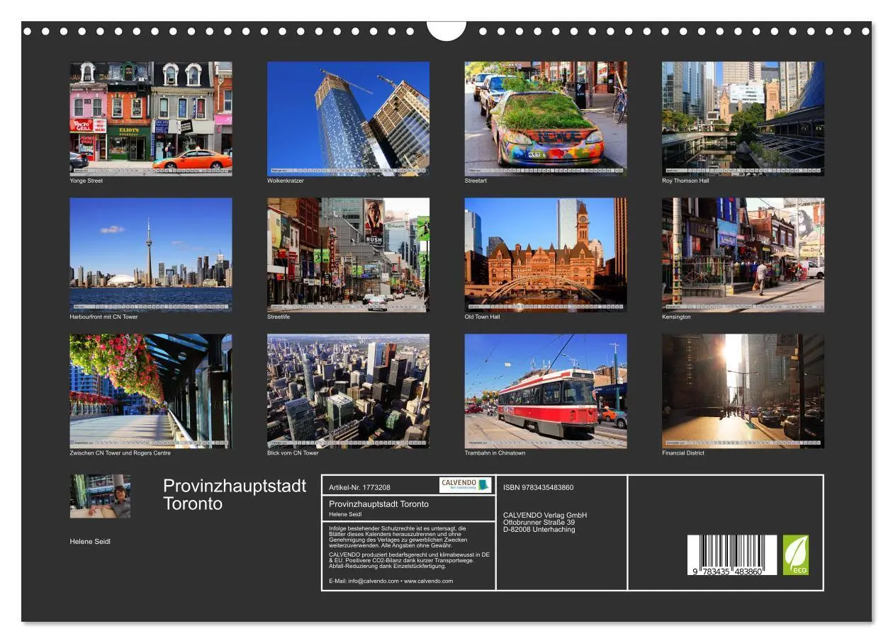 Bild: 9783435483860 | Provinzhauptstadt Toronto (Wandkalender 2025 DIN A3 quer), CALVENDO...