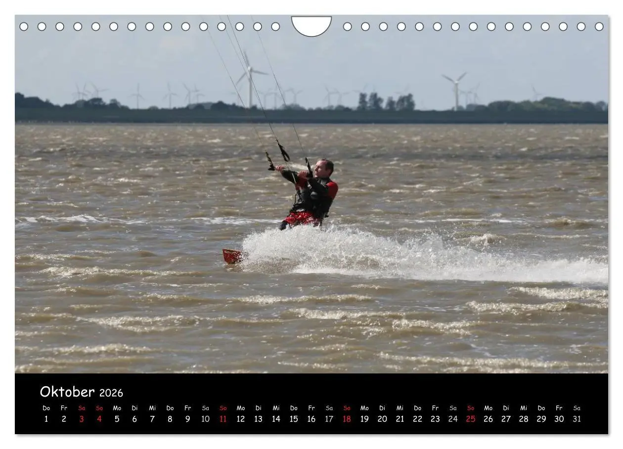 Bild: 9783516113860 | Kitesurfen - Faszination auf dem Wasser (Wandkalender 2026 DIN A4...