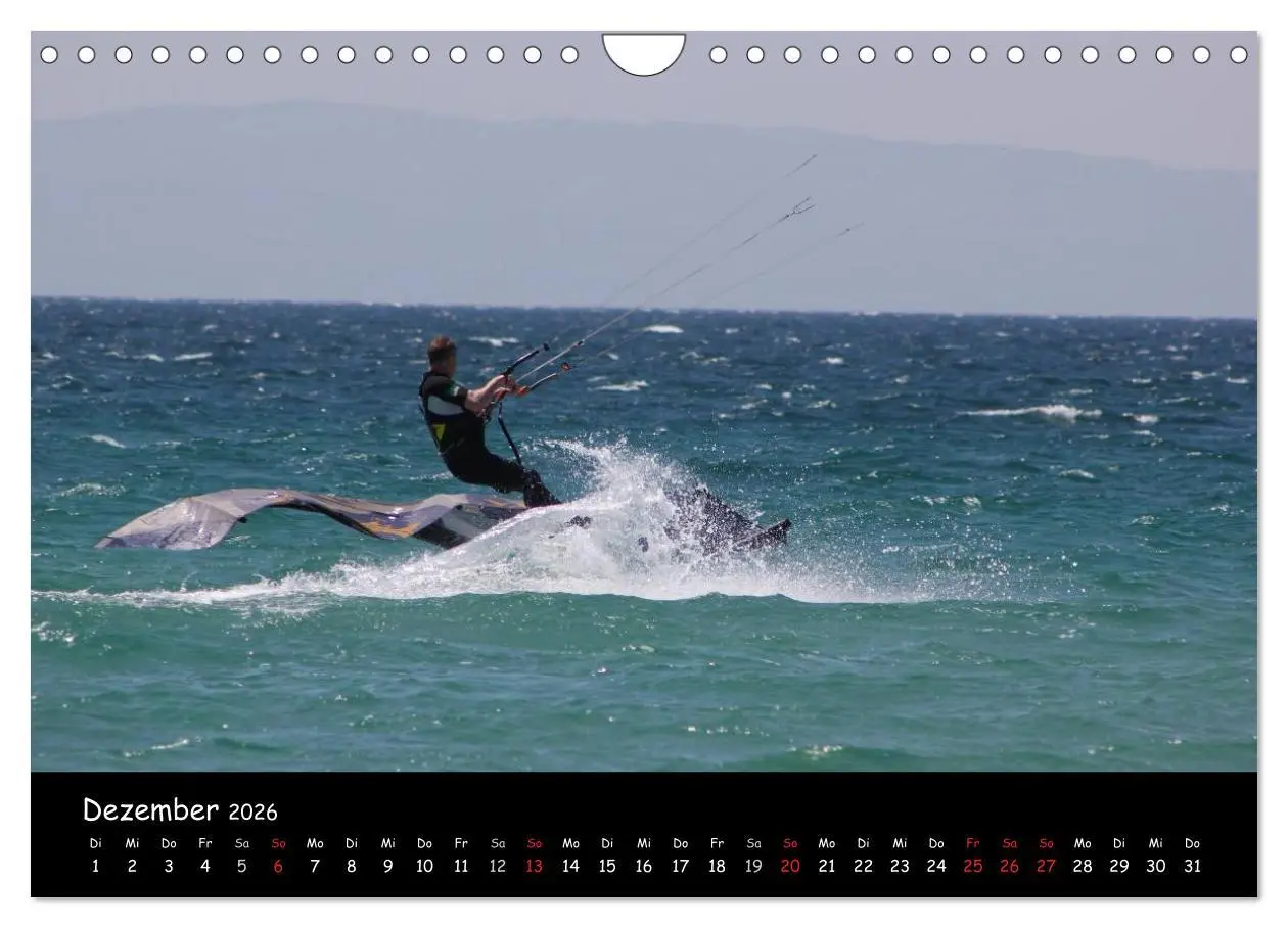 Bild: 9783516113860 | Kitesurfen - Faszination auf dem Wasser (Wandkalender 2026 DIN A4...