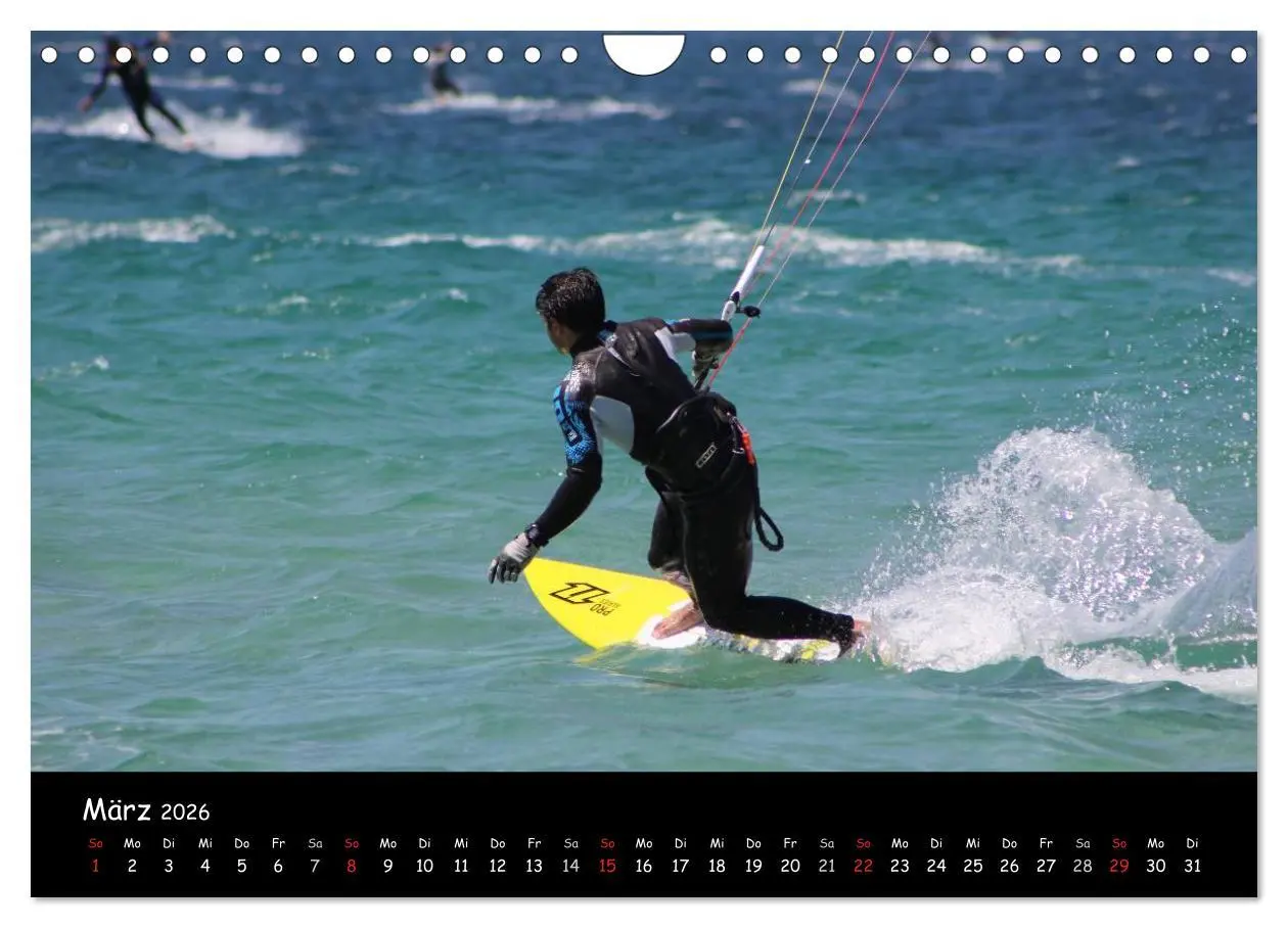 Bild: 9783516113860 | Kitesurfen - Faszination auf dem Wasser (Wandkalender 2026 DIN A4...