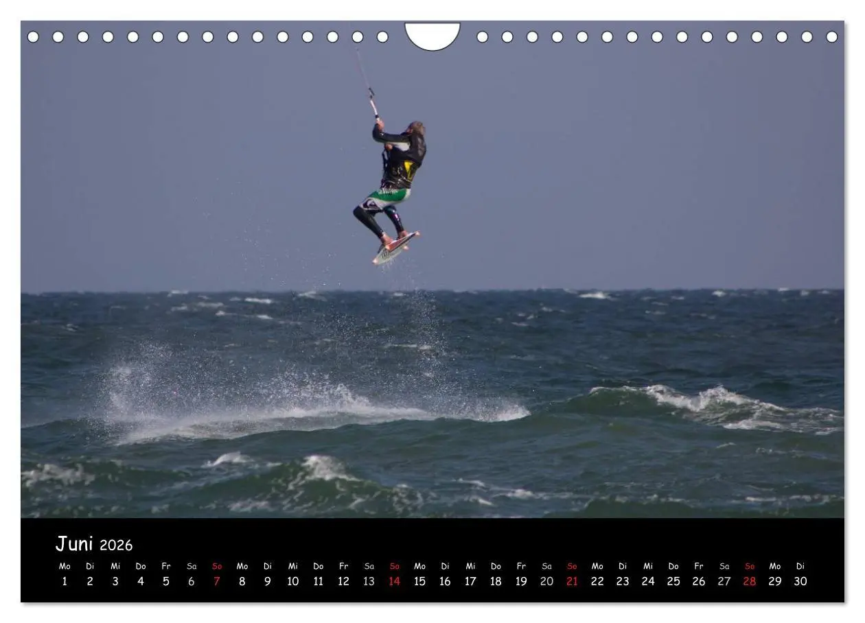 Bild: 9783516113860 | Kitesurfen - Faszination auf dem Wasser (Wandkalender 2026 DIN A4...