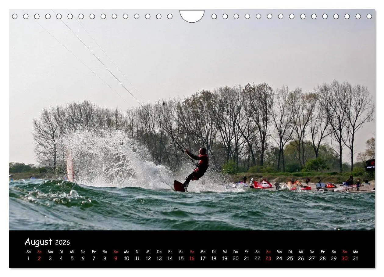 Bild: 9783516113860 | Kitesurfen - Faszination auf dem Wasser (Wandkalender 2026 DIN A4...