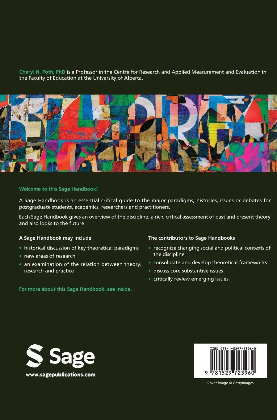 Rückseite: 9781529723960 | The Sage Handbook of Mixed Methods Research Design | Cheryl N. Poth