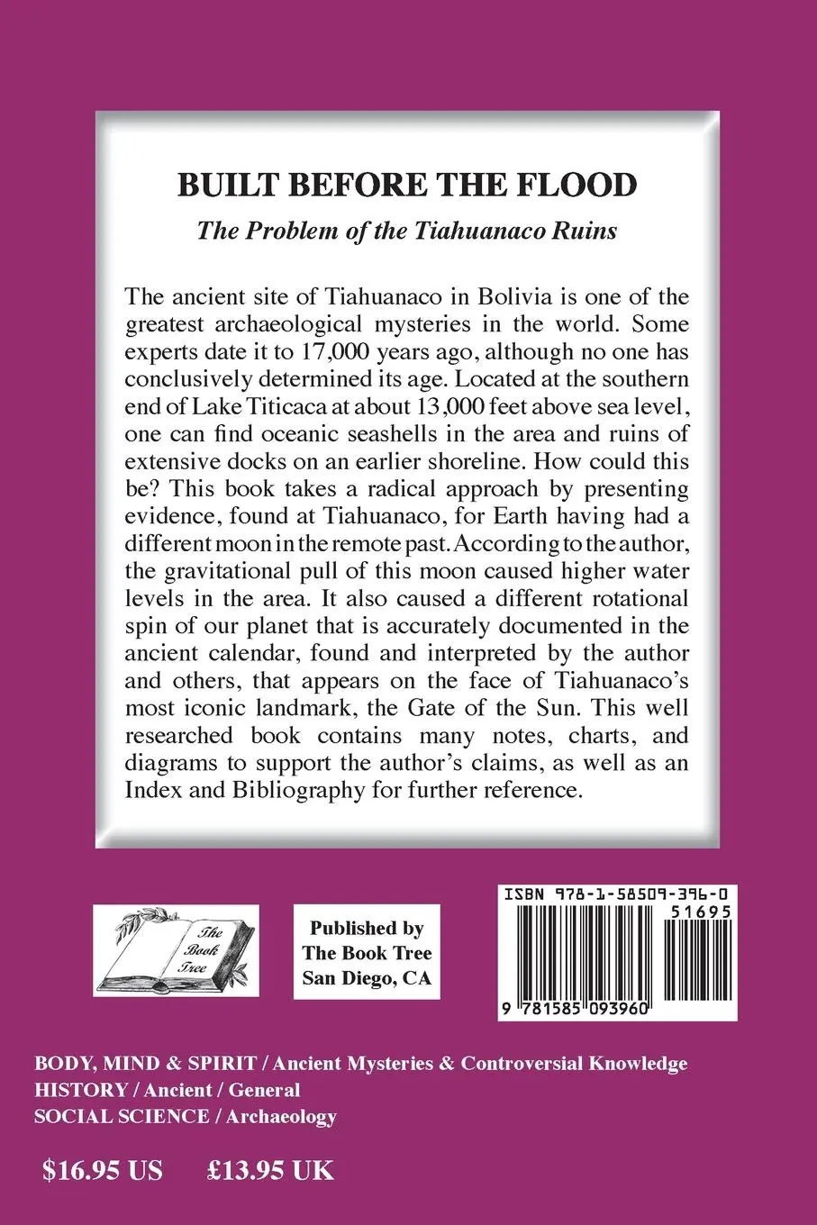 Rückseite: 9781585093960 | Built Before the Flood | The Problem of the Tiahuanaco Ruins | Bellamy