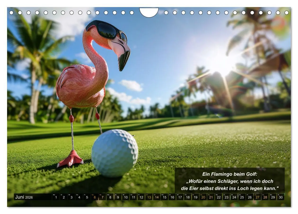 Bild: 9783457323960 | Der tierisch lustige Golfkalender (Wandkalender 2026 DIN A4 quer),...