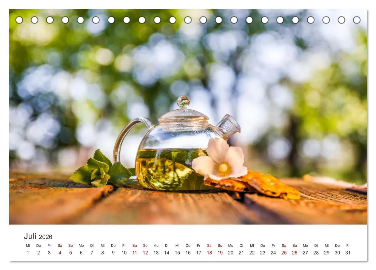 Bild: 9783457563960 | It's Tea Time (Tischkalender 2026 DIN A5 quer), CALVENDO...
