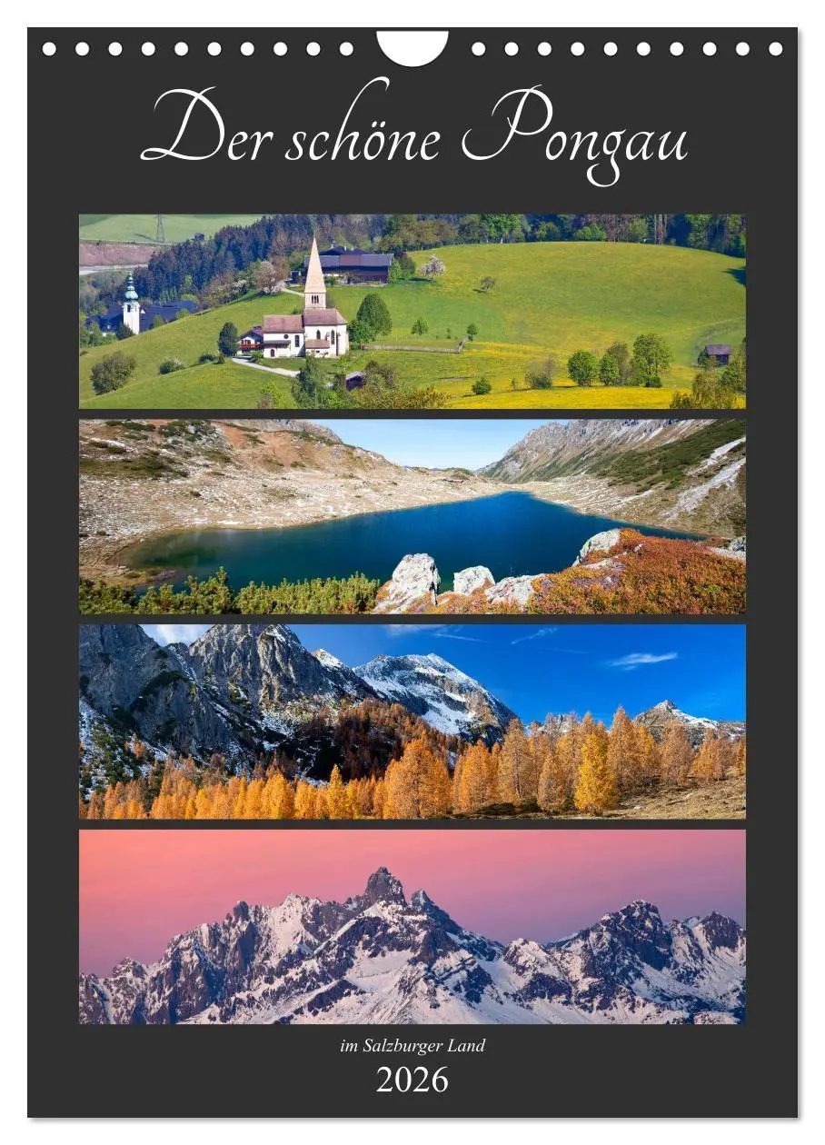 Cover: 9783516413960 | Der schöne Pongau (Wandkalender 2026 DIN A4 hoch), CALVENDO...