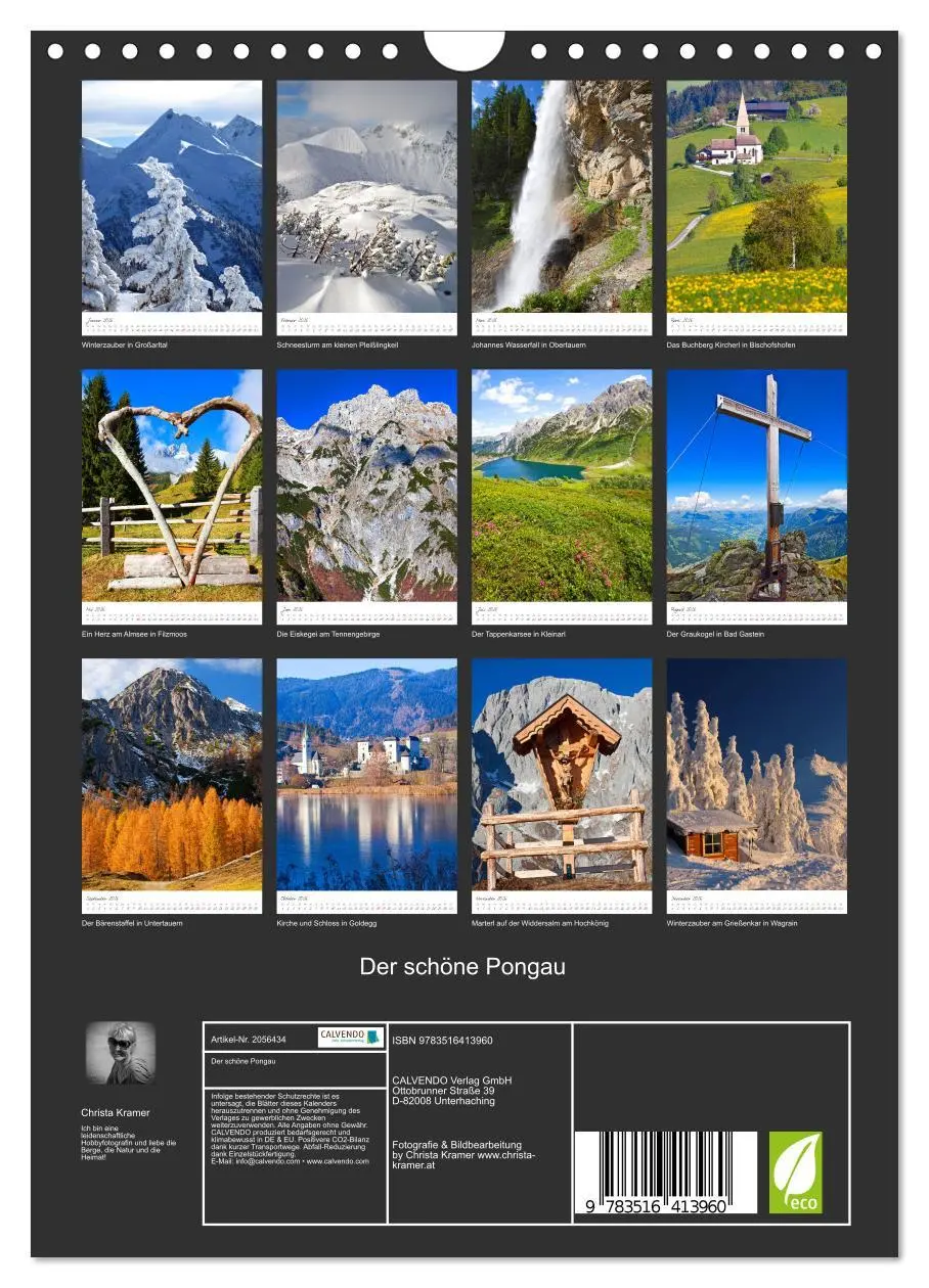 Bild: 9783516413960 | Der schöne Pongau (Wandkalender 2026 DIN A4 hoch), CALVENDO...