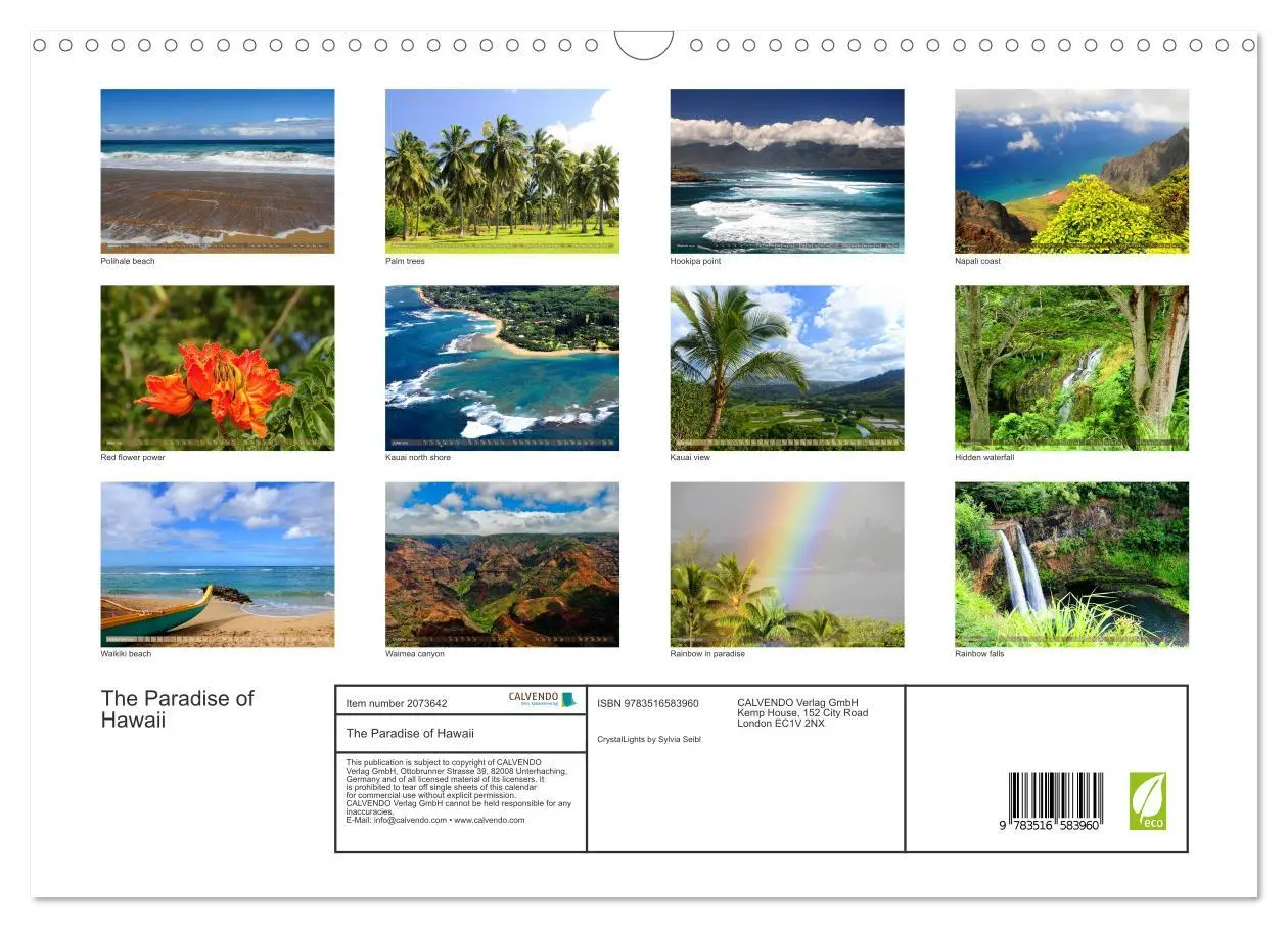 Bild: 9783516583960 | The Paradise of Hawaii (Wall Calendar 2026 DIN A3 landscape),...