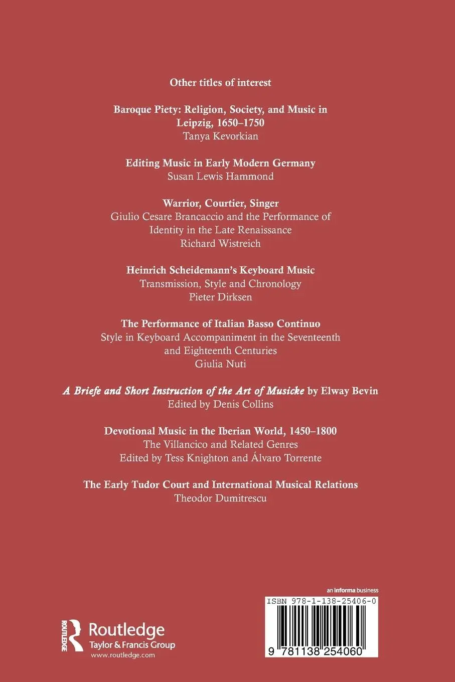 Rückseite: 9781138254060 | A Woman's Voice in Baroque Music | Mariane von Ziegler and J.S. Bach