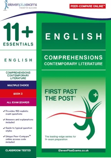 Cover: 9781912364060 | 11+ English Comprehensions: Contemporary Literature Book 2 | EXAMS