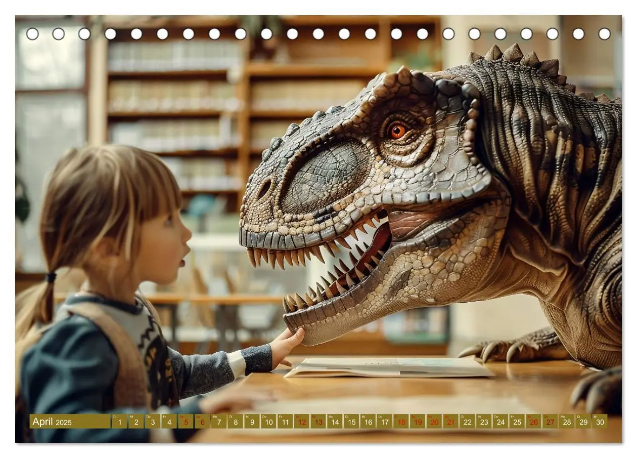 Bild: 9783457144060 | Wie wäre es mit einem Dinosaurier als Haustier? (Tischkalender 2025...