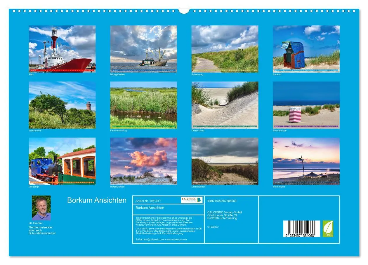 Bild: 9783457384060 | Borkum Ansichten (hochwertiger Premium Wandkalender 2026 DIN A2...