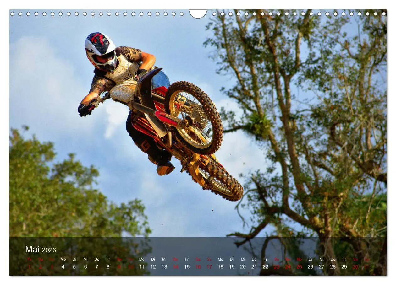 Bild: 9783457834060 | Motocross - Adrenalin pur (Wandkalender 2026 DIN A3 quer), CALVENDO...