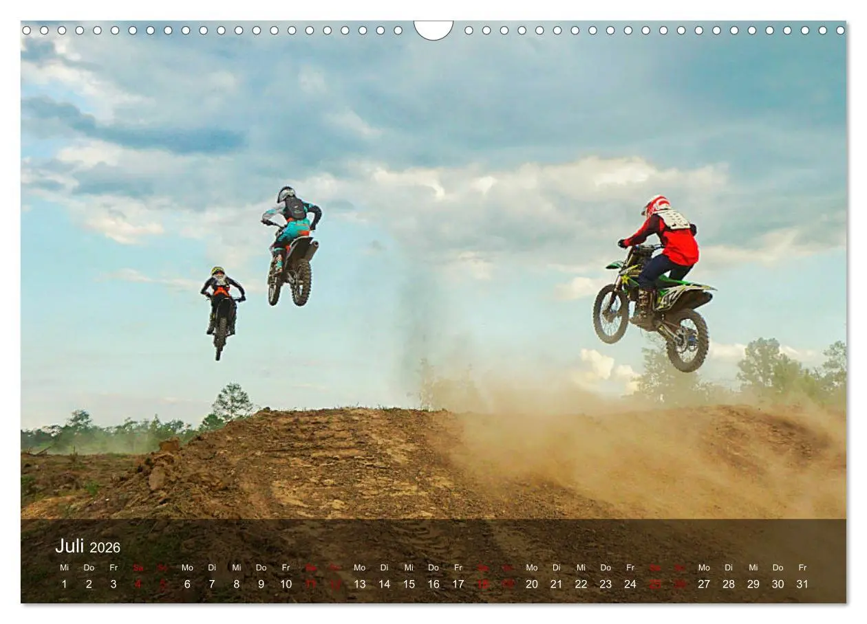 Bild: 9783457834060 | Motocross - Adrenalin pur (Wandkalender 2026 DIN A3 quer), CALVENDO...