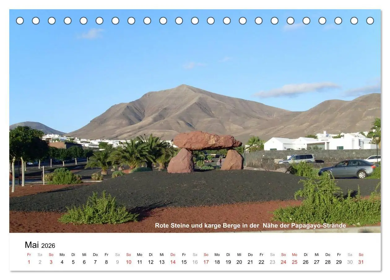 Bild: 9783516164060 | Die Canarischen Inseln - Lanzarote (Tischkalender 2026 DIN A5...