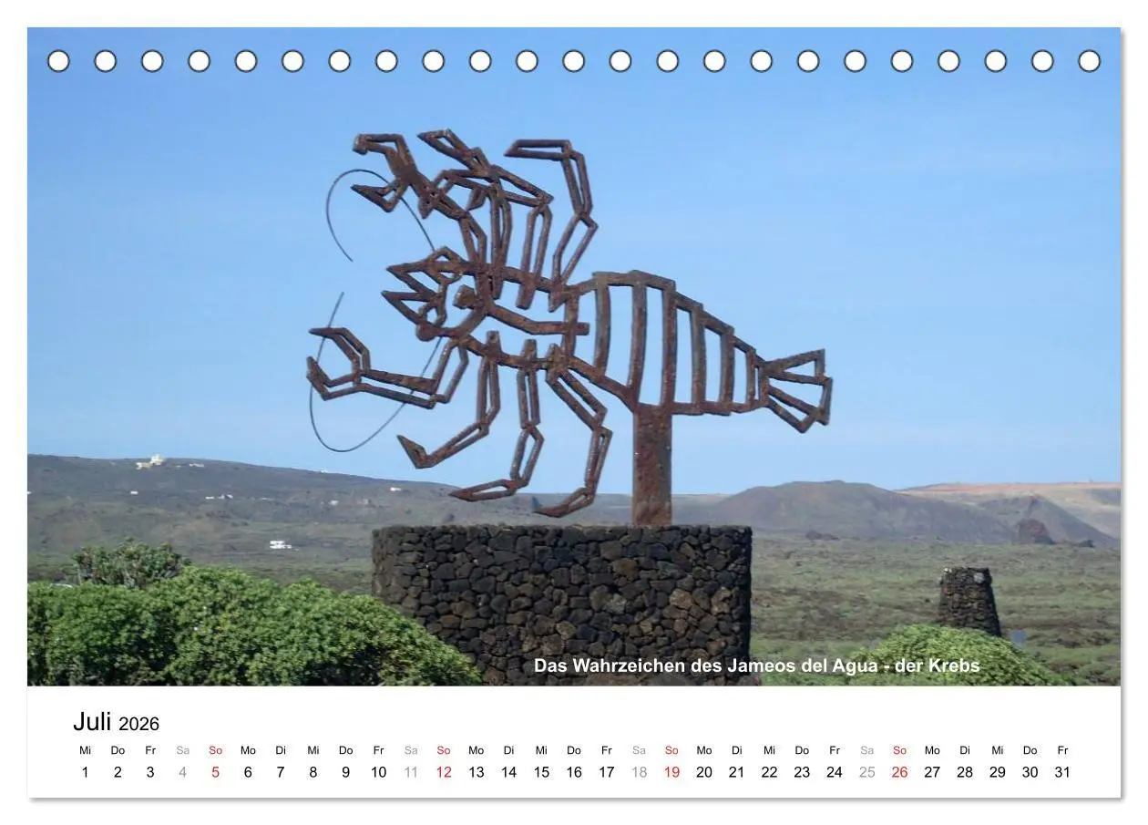 Bild: 9783516164060 | Die Canarischen Inseln - Lanzarote (Tischkalender 2026 DIN A5...